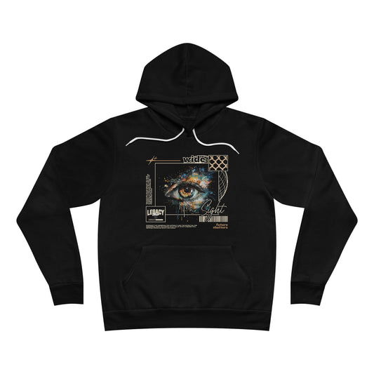 Wide Sight Hoodie - Unisex Sponge Fleece Pullover with Eye Design