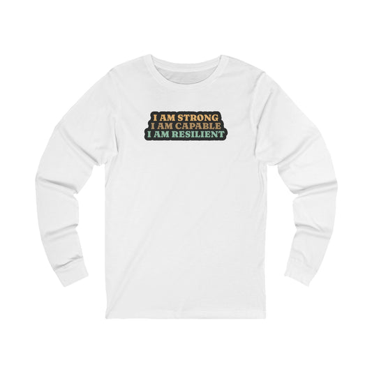 I Am Resilient Unisex Long Sleeve Tee | Casual Cool Style