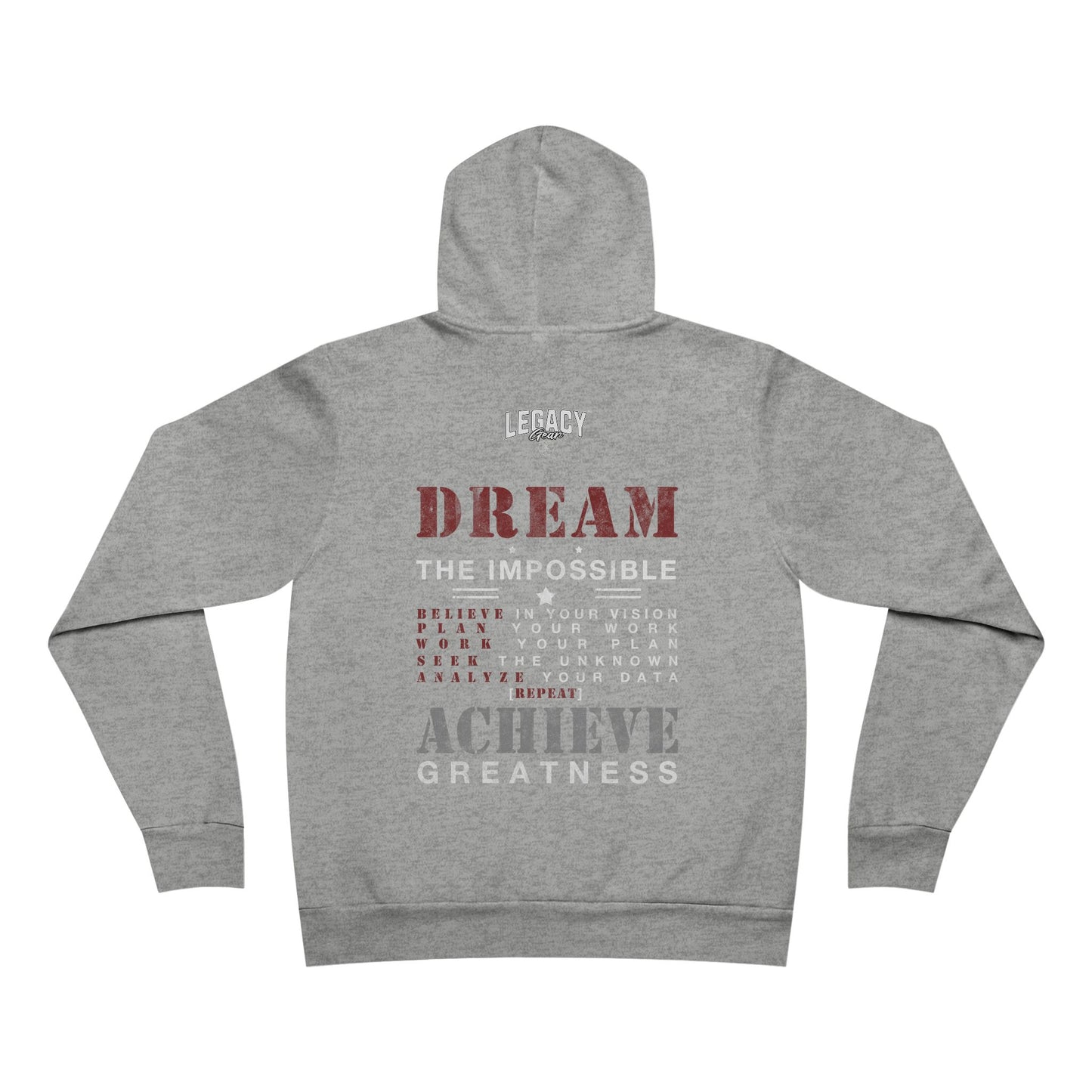 Formula 4 Success - Heather Grey - 'Dream the Impossible' Hoodie