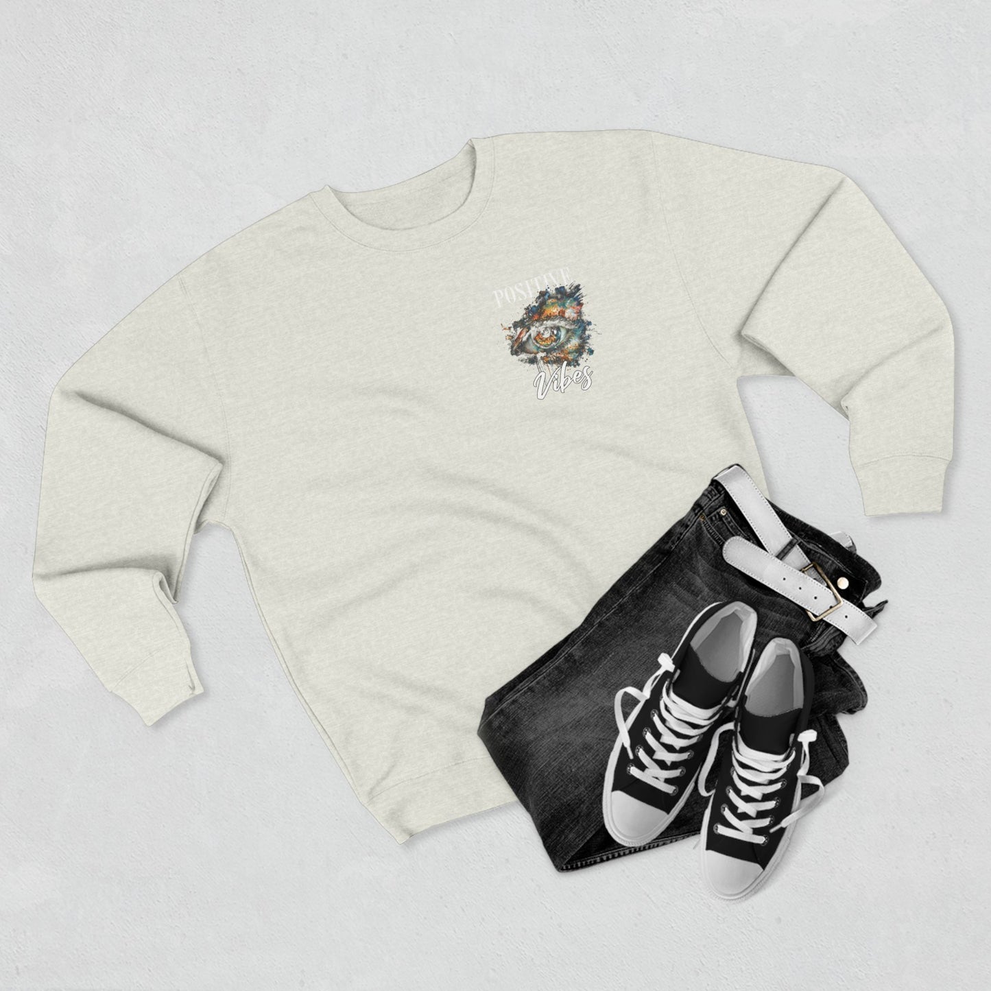 Positive Vibes Unisex Crewneck Sweatshirt - Embrace the Good Energy