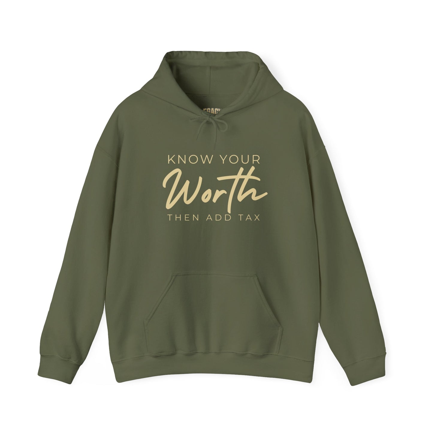Know Your Worth Hoodie - Unisex Heavy Blend Sweatshirt for Empowerment, Confidence, & Self-Care