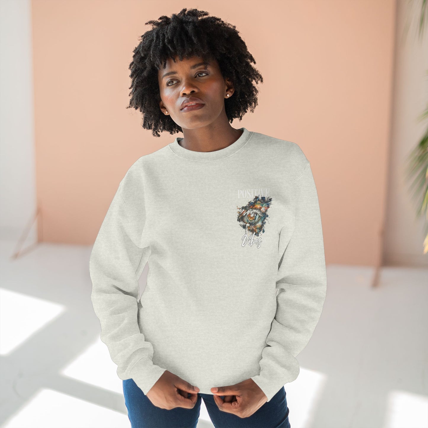 Positive Vibes Unisex Crewneck Sweatshirt - Embrace the Good Energy