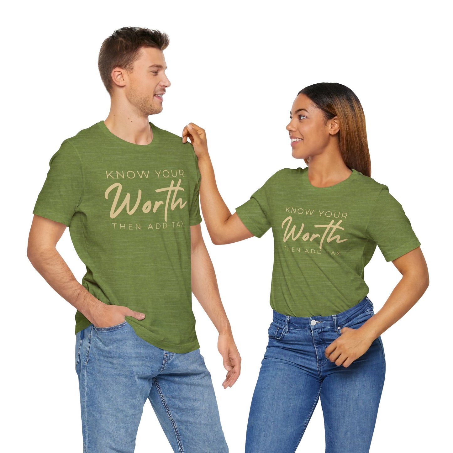 Know Your Worth Unisex Jersey Tee - Motivational Quote T-Shirt